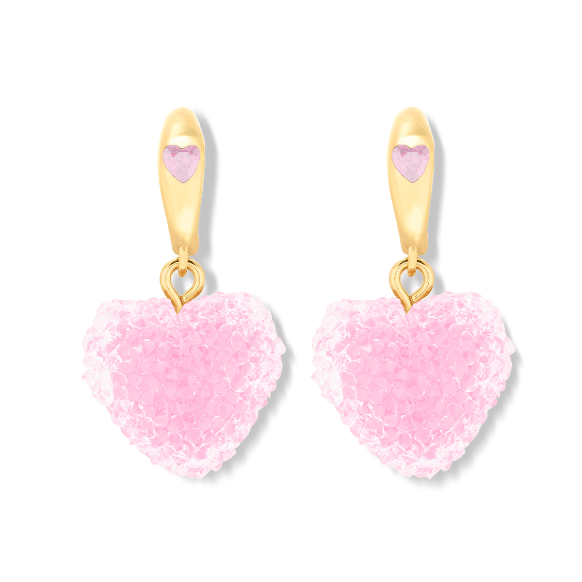 Mini Jelly Heart Hoops – Crystal Haze Jewelry