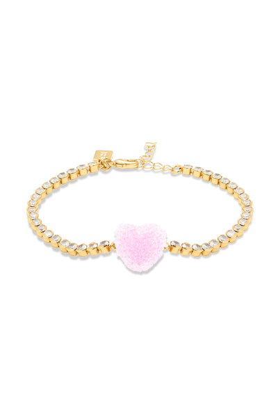 Jelly Heart Tennis Bracelet