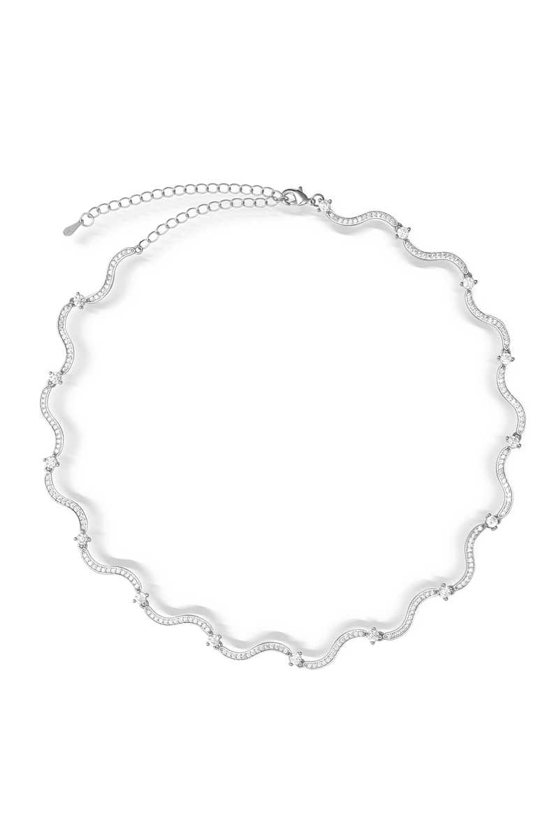 Swirl Tennis Necklace